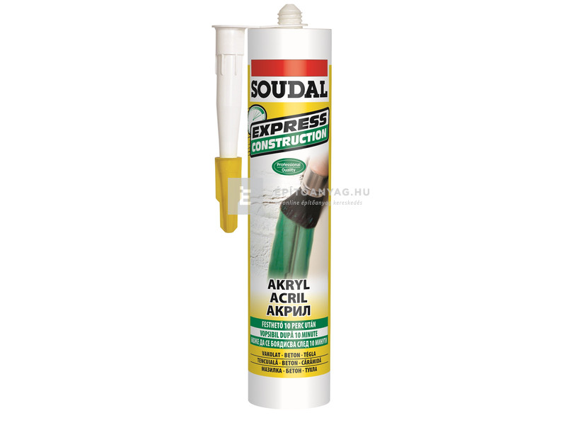 Soudal Akryl expressz Univerzális tömítő gyorskötésű fehér 280 ml