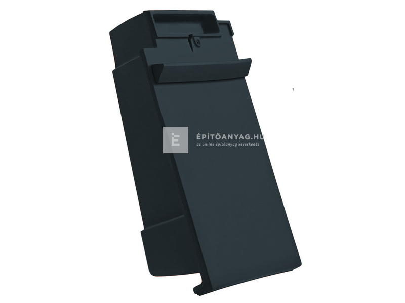 Creaton DOMINO taréjszellőző szegélycserép bal Finesse palaszürke üvegmázas