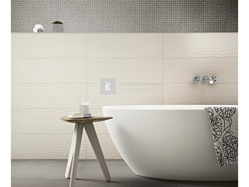 Ragno Rewind Wall vanilla strutturato forma 3d strukt. 25x76 dekor falicsempe, 00R4XAP6