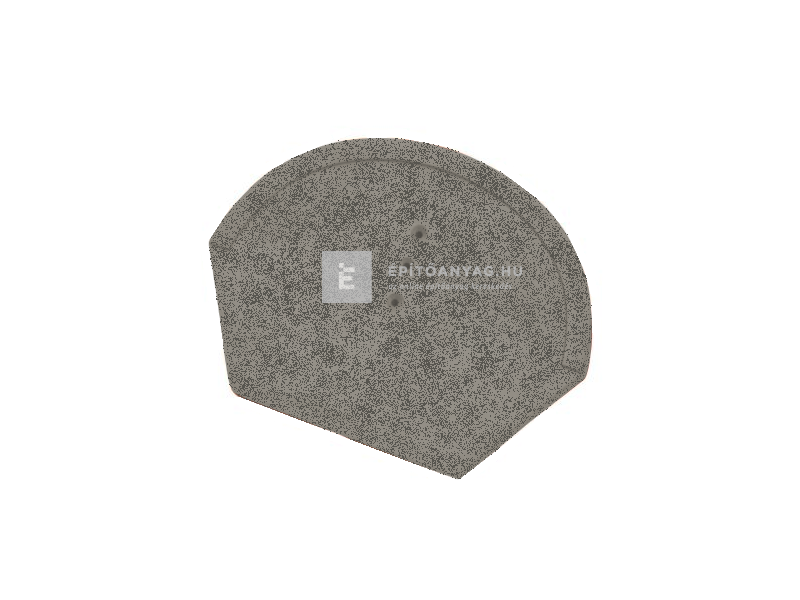 Tondach univerzális lekerekített gerinc kezdő- és lezáróelem FusionProtect szürke-fehér antik