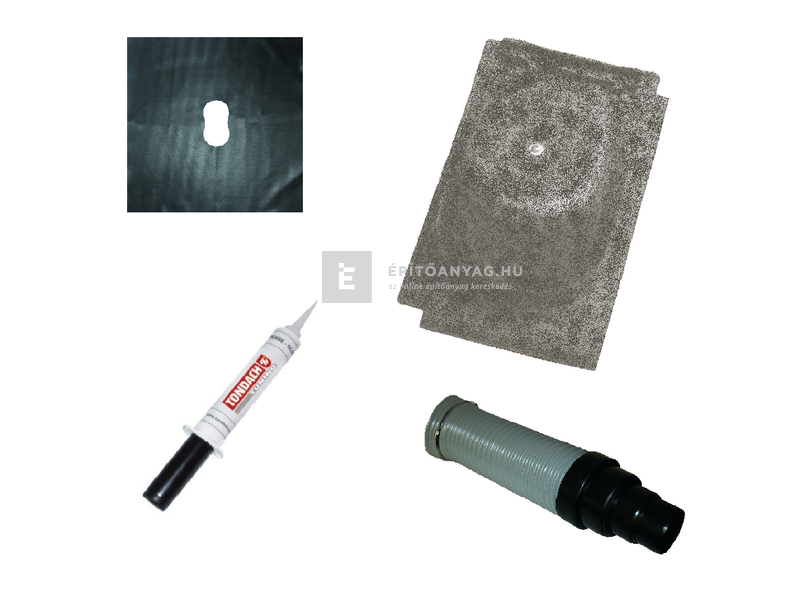 Tondach Figaro Deluxe csatornaszellőző szett FusionProtect szürke-fehér antik