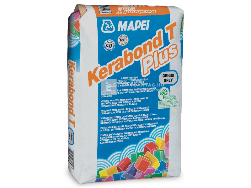 Mapei Kerabond T Plus kerámiaburkolat- ragasztó C2T szürke 25 kg