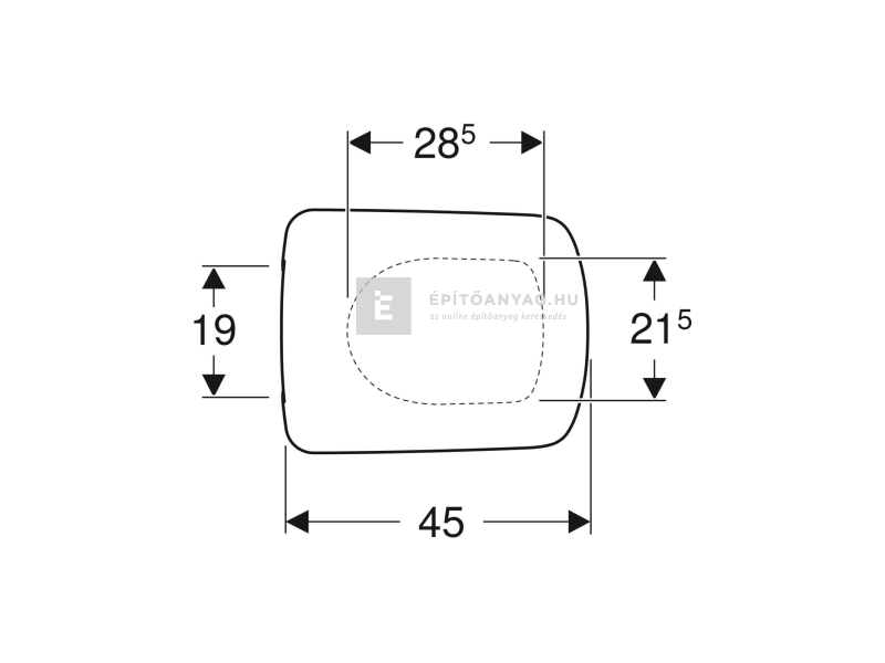 Geberit Selnova Square WC-ülőke