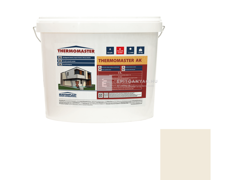 MP Thermomaster Akril vékonyvakolat, kapart 1,5 mm 42-F, 25 kg