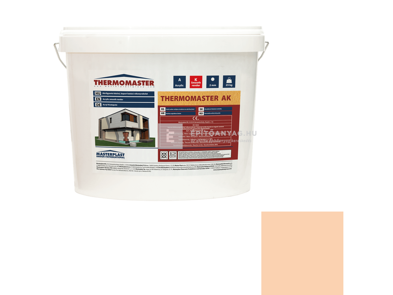 MP Thermomaster Akril vékonyvakolat, kapart 2 mm 04-D, 25 kg