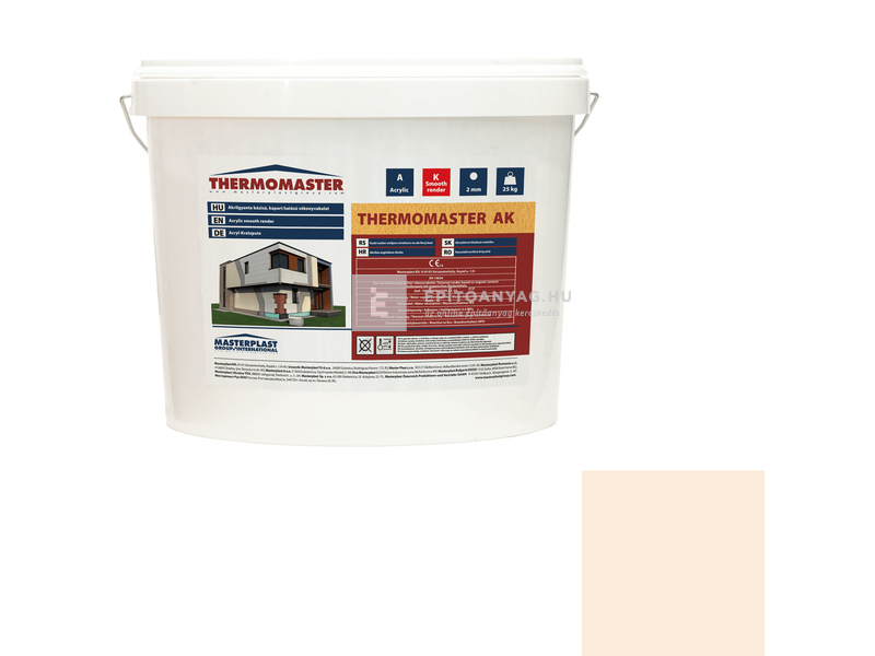 MP Thermomaster Akril vékonyvakolat, kapart 2 mm 04-F, 25 kg