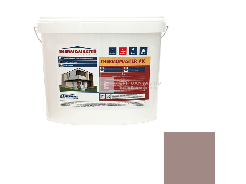 MP Thermomaster Akril vékonyvakolat, kapart 2 mm 18-C, 25 kg
