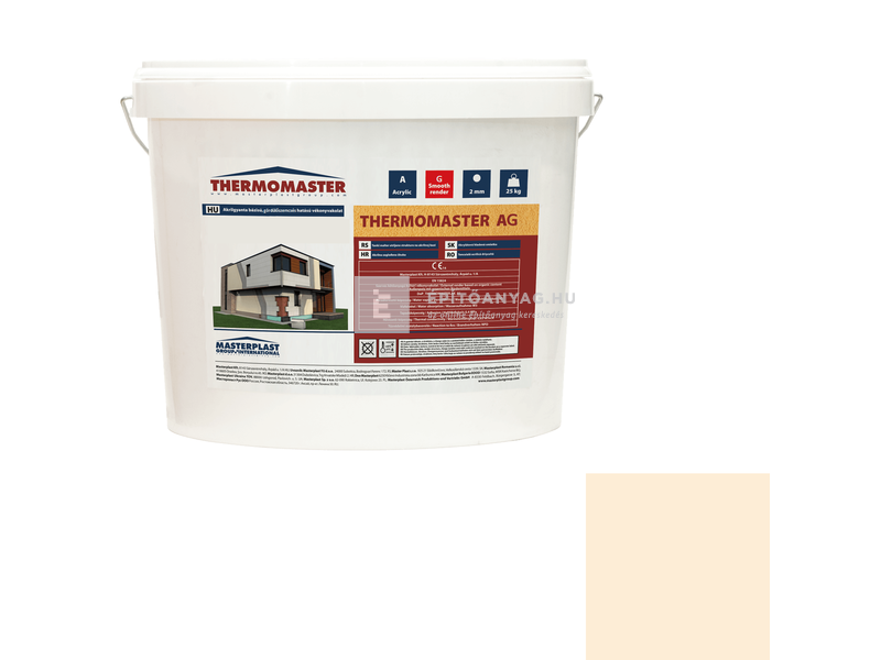 Masterplast Thermomaster akril vékonyvakolat, gördülőszemcsés 2 mm 02-F 25 kg