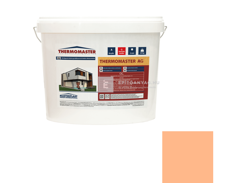 MP Thermomaster Akril vékonyvakolat, gördülőszemcsés 2 mm 10-C, 25 kg