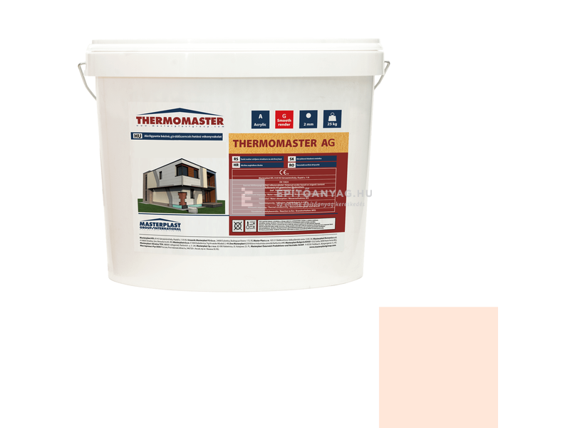 Masterplast Thermomaster akril vékonyvakolat, gördülőszemcsés 2 mm 16-F 25 kg