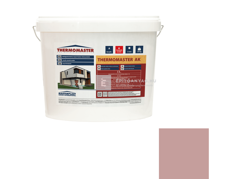MP Thermomaster Akril vékonyvakolat, gördülőszemcsés 2 mm 19-D, 25 kg