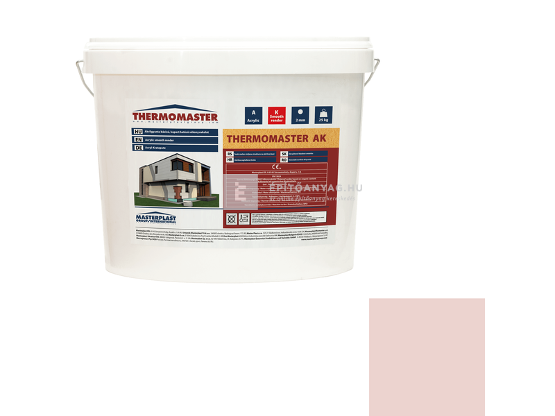 MP Thermomaster Akril vékonyvakolat, gördülőszemcsés 2 mm 19-F, 25 kg