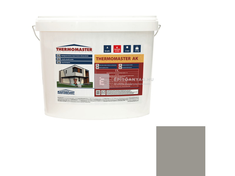 MP Thermomaster Akril vékonyvakolat, gördülőszemcsés 2 mm 46-C, 25 kg