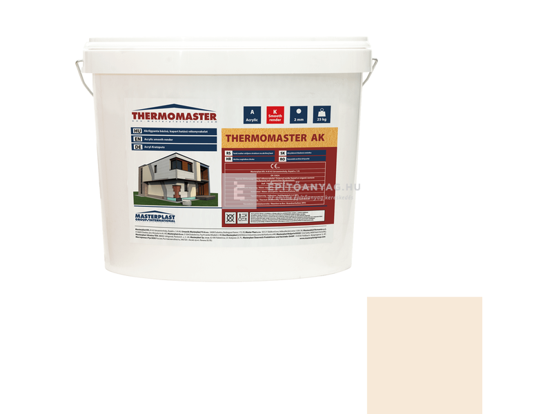 MP Thermomaster Akril vékonyvakolat, gördülőszemcsés 2 mm 47-F, 25 kg