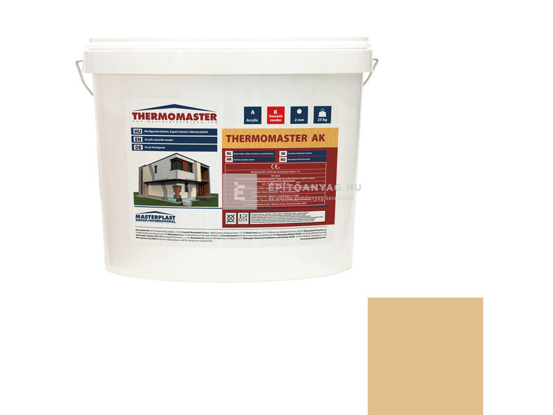 MP Thermomaster Akril vékonyvakolat, gördülőszemcsés 2 mm 48-C, 25 kg