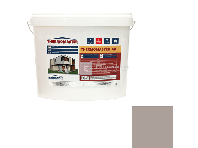 MP Thermomaster Akril vékonyvakolat, gördülőszemcsés 2 mm 49-C, 25 kg