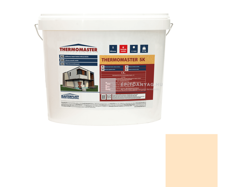 MP Thermomaster Szilikon vékonyvakolat, kapart 1,5 mm 02-E, 25 kg