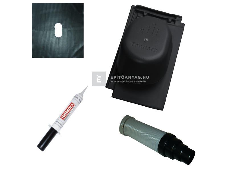 Tondach Inspira csatornaszellőző szett FusionProtect antracit