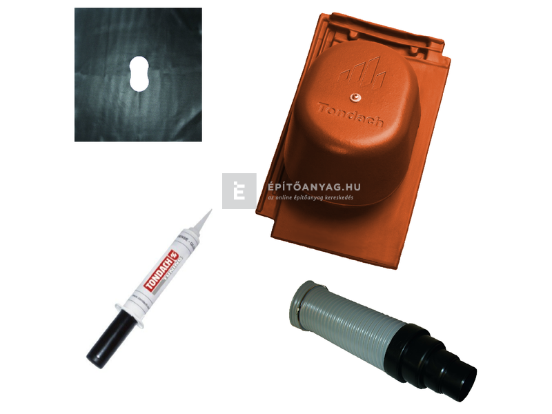 Tondach Inspira csatornaszellőző szett FusionColor terrakotta