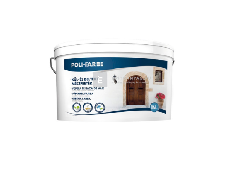 Poli-Farbe Mészfesték kül- és beltéri 14 l