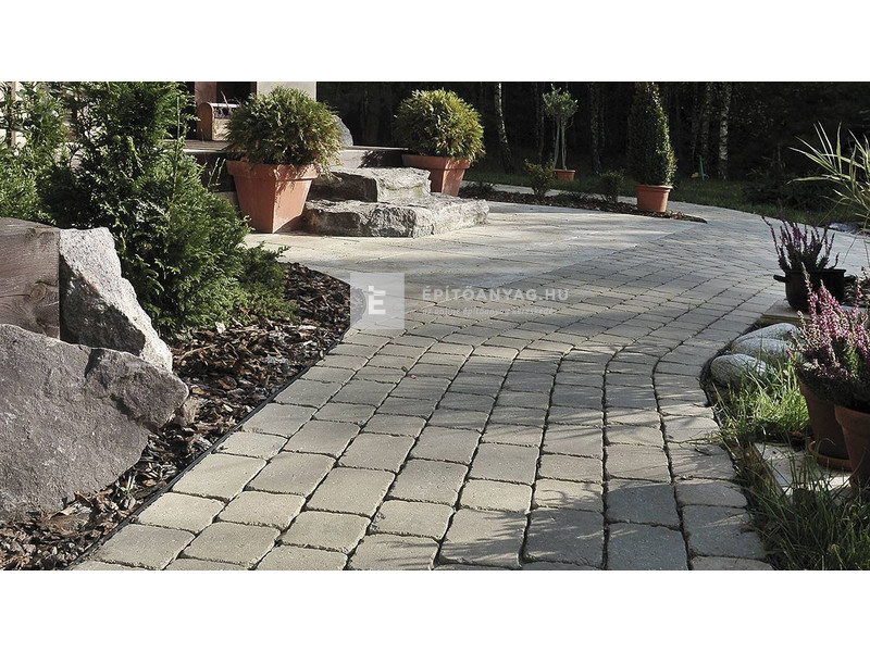 Semmelrock Castello Antico Kombi térkő szürke-fekete 6 cm