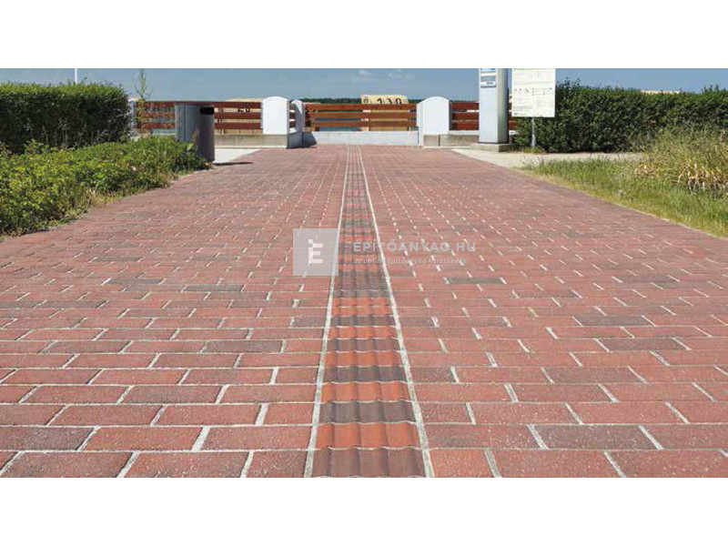 Semmelrock Penter Rotblaubunt Térburkoló klinkertégla nagyon érdes piroskéktarka 20x10x5,2 cm