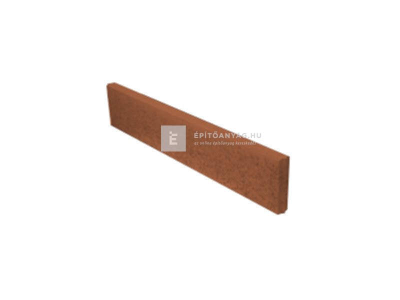 Semmelrock Kerti szegély egyenes tetővel barna 5x20x100 cm