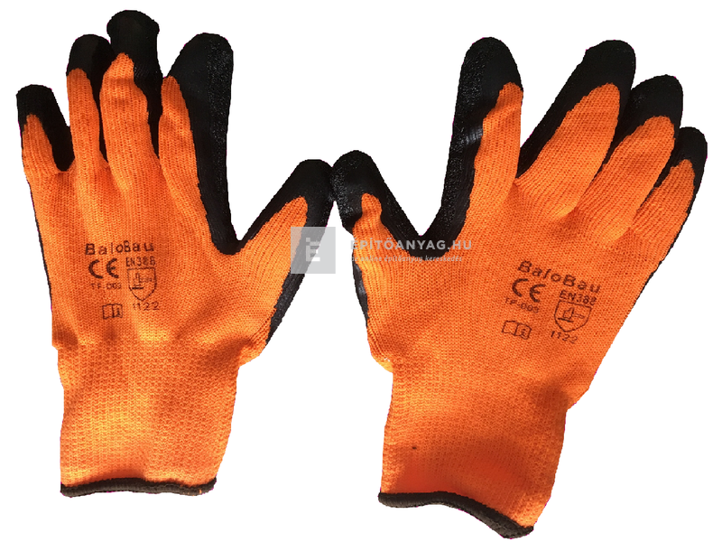 Munkavédelmi kesztyű téli, latex mártott 9-es