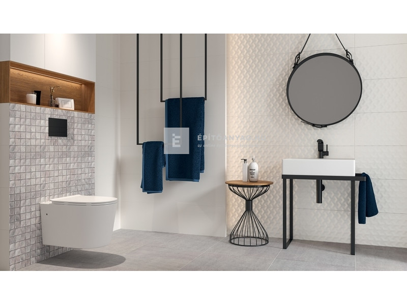 Paradyz Harmony Grys Sciana A Struktúra falicsempe 30x60 cm 1,44 m2/cs