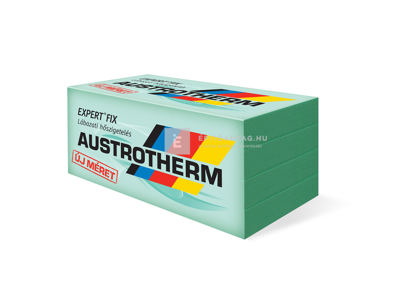 Austrotherm Expert Fix Hőszigetelő lemez, egyenes él 2,5 m2/ csomag, 100x50x10 cm