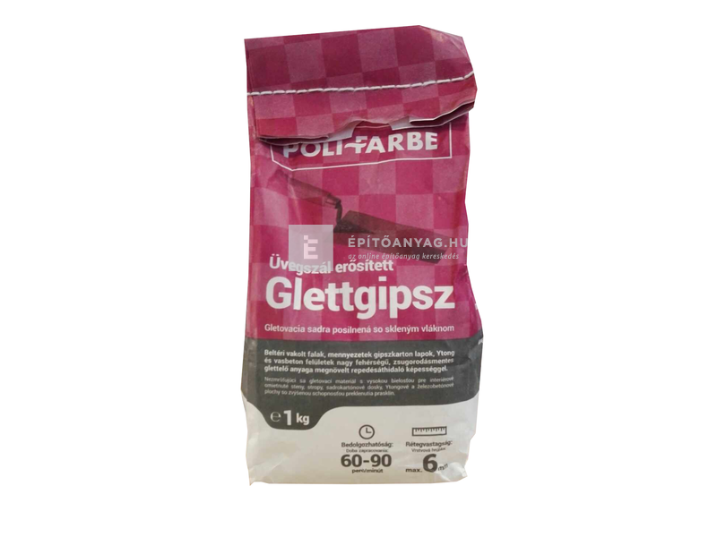 Poli-Farbe Üvegszál erősített glettgipsz 1 kg