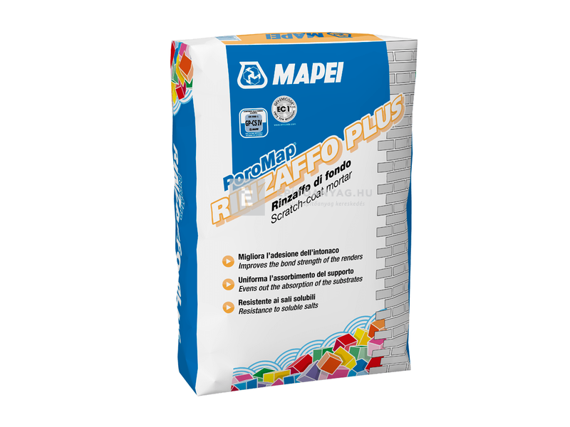 Mapei Poromap Rinzaffo Plus kellősítő alapvakolat 25 kg