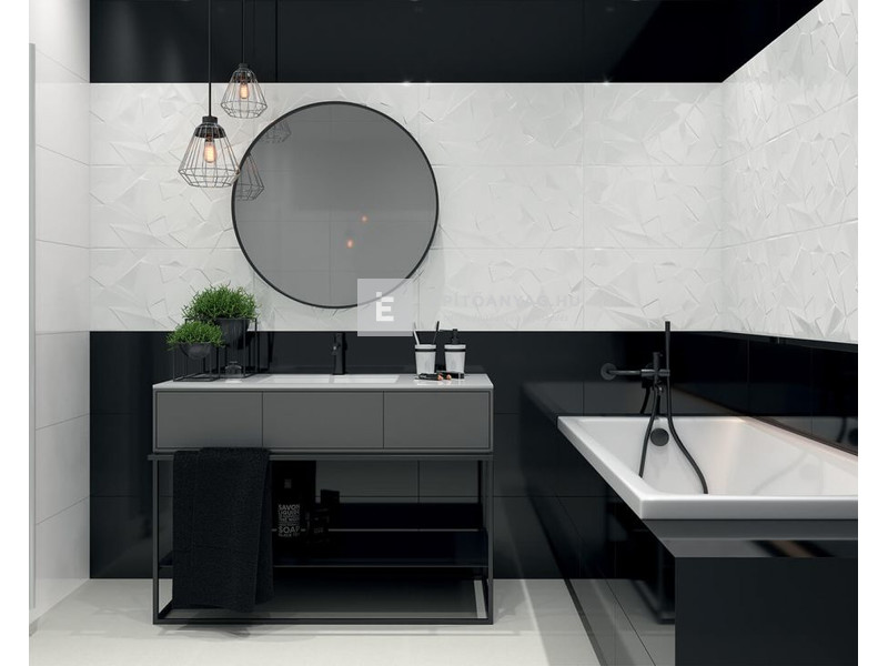 Paradyz Synergy Falicsempe strukturált fehér 30x60 cm G1 (B) 1,44 m2/cs