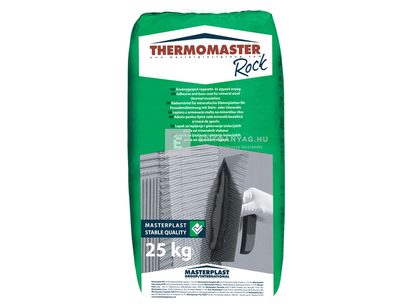 Masterplast Thermomaster Rock homlokzati ragasztó- és ágyazóhabarcs 25 kg