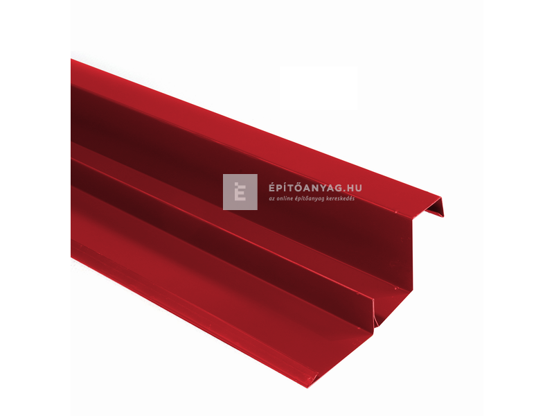 Terrán oromszegély acél bordó 2 m