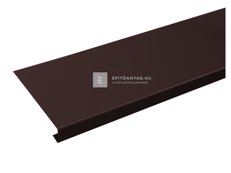 Terrán páracseppentő ereszlemez, acél gesztenyebarna 19x200 cm