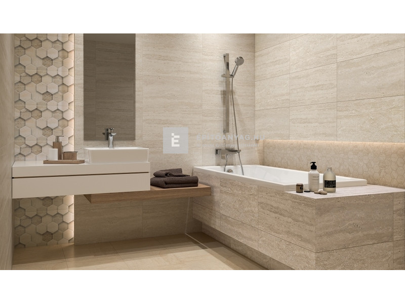 Paradyz Sunlight Stone Beige Falicsempe Dekor Geometryk 30x60 G1 1,44 m2/cs