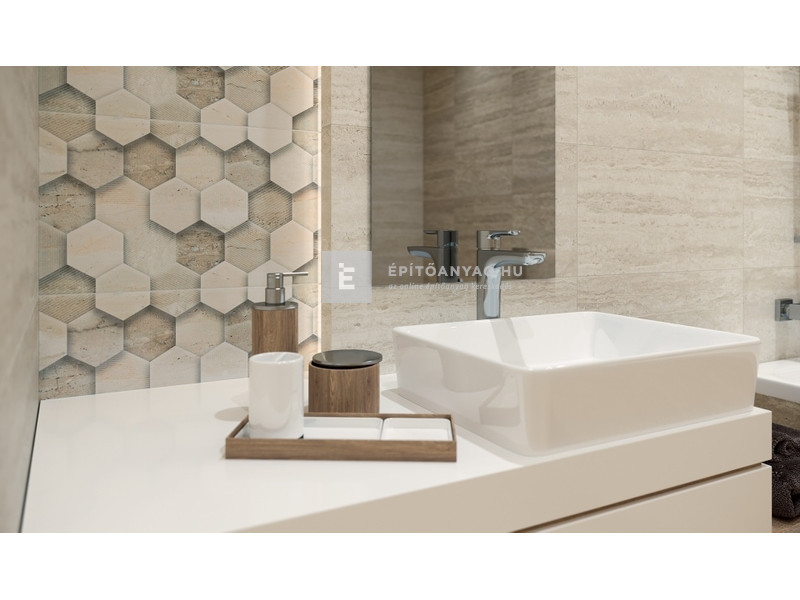 Paradyz Sunlight Stone Beige Falicsempe Dekor Geometryk 30x60 G1 1,44 m2/cs