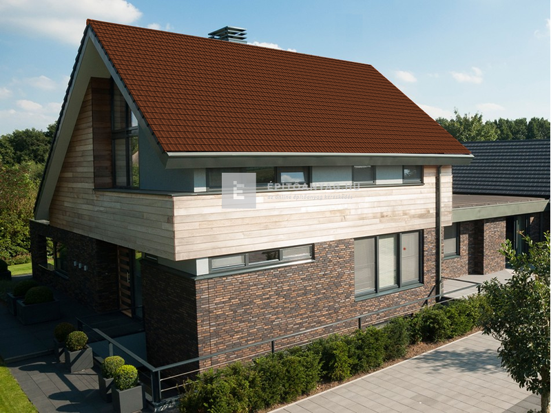 Tondach Kékes Plus egyenesvágású alapcserép FusionProtect rézbarna