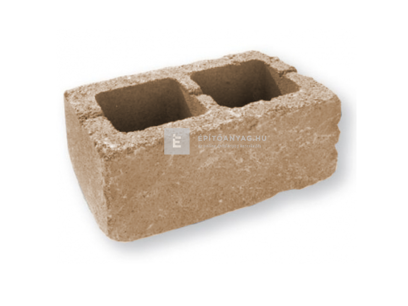 Leier Antik kerítéskő normálkő felezhető, fuoco 20x40x20 cm