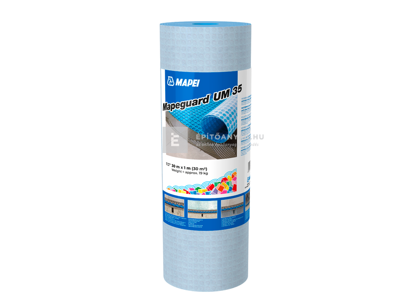 Mapei Mapeguard UM 35 Vízszigetelő, leválasztó és törésgátló membrán 1x30 m