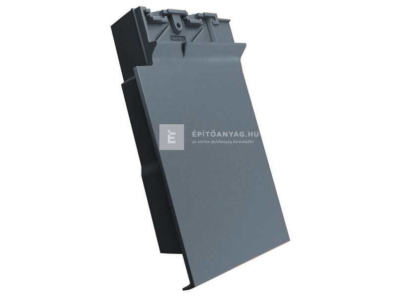 Creaton SIMPLA taréjszellőző szegélycserép bal Finesse palaszürke üvegmázas