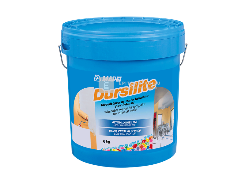 Mapei Dursilite mosható beltéri falfesték fehér 5 kg