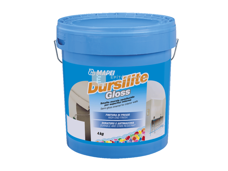 Mapei Dursilite Gloss mosható beltéri falfesték fehér 4 kg