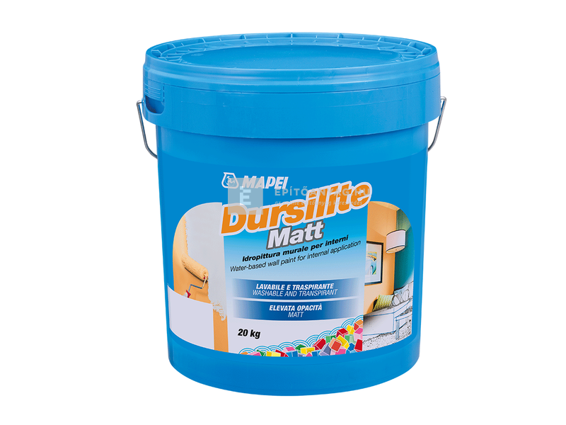 Mapei Dursilite Matt mosható beltéri falfesték fehér 5 kg