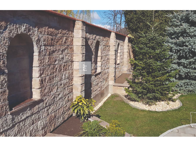 Viastein Avangard VIA+OE 1 Oszlopelem roppantott felülettel mokka árnyalt 25x30x16 cm