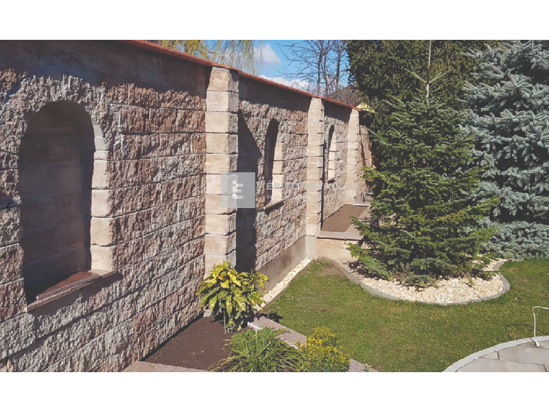 Viastein Avangard VIA+OE 2 Oszlopelem roppantott felülettel mokka árnyalt 50x30x16 cm