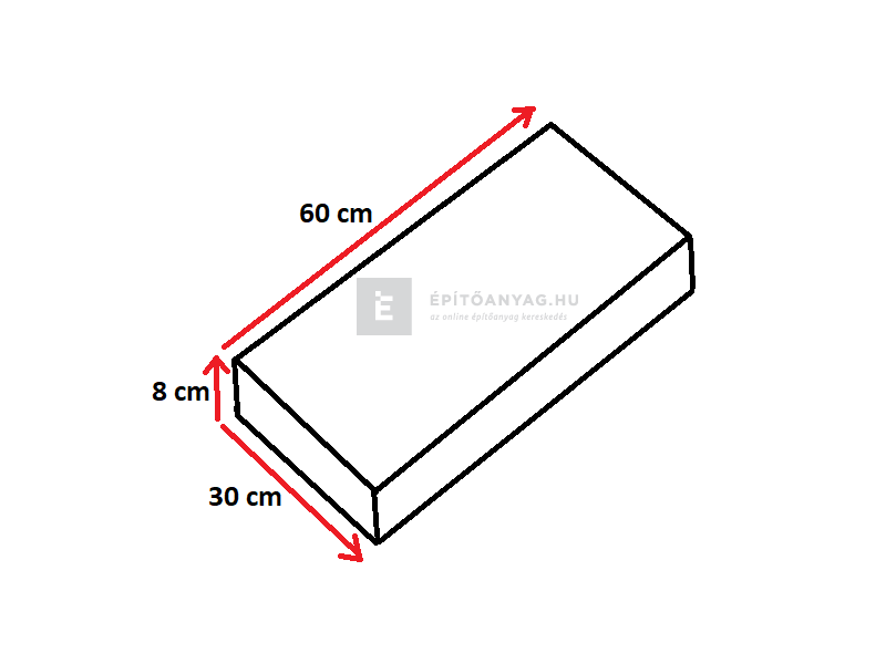 Viastein Avangard VIA+KF Kerítés, oszlop fedlap roppantott felülettel antracit- fehér 60x30x8 cm