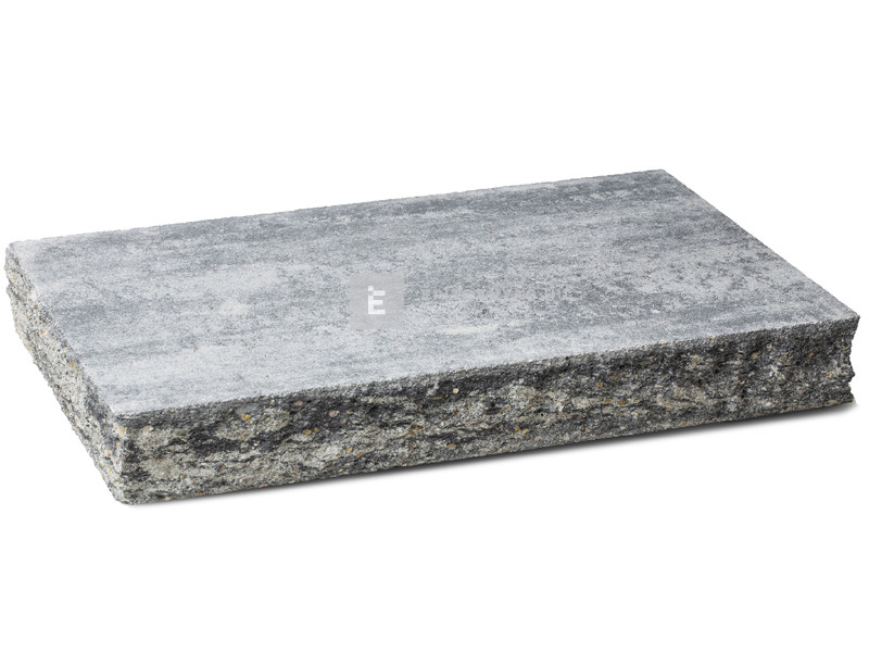 Viastein Avangard VIA+KOF2 Kerítés, oszlop fedlap roppantott felülettel antracit- fehér 56x36x8cm