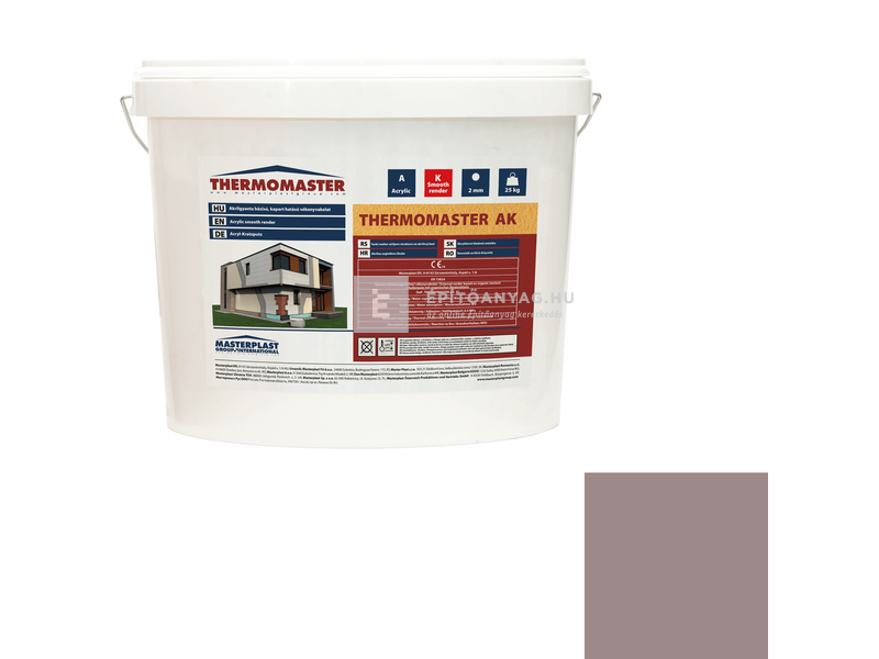 MP Thermomaster Akril vékonyvakolat, kapart 2 mm 20-C, 25 kg